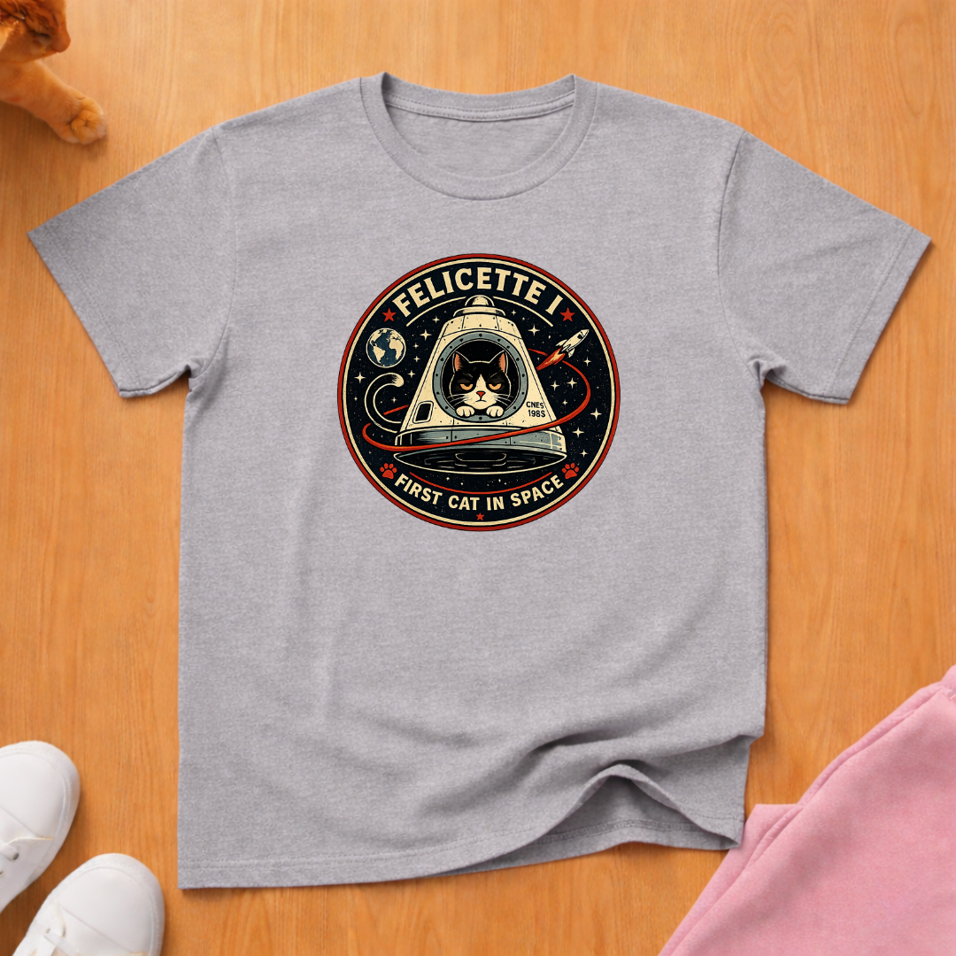 First cat in space T-shirt