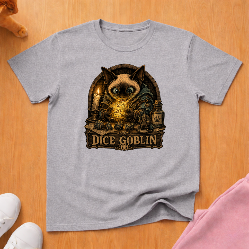 RPG player dice goblin T-shirt