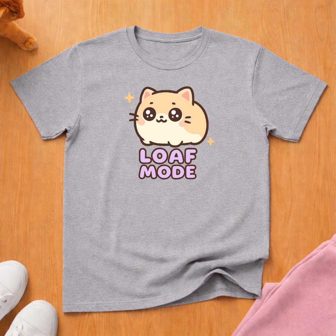 Cute Loaf Mode cat T-shirt