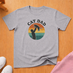 Retro cat dad cat T-shirt