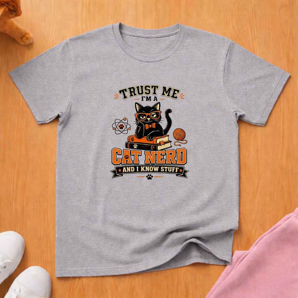 Cat nerd T-shirt