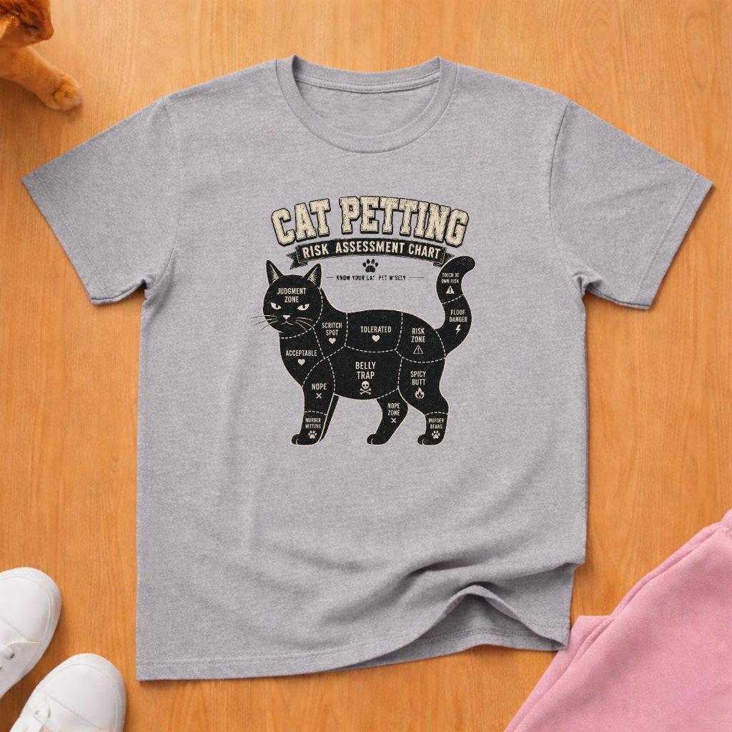 Cat petting guide T-shirt