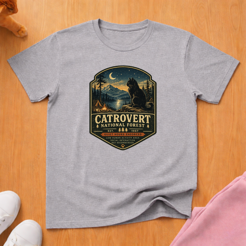 Catrovert national forest T-shirt