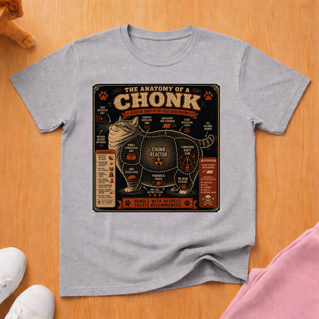 Anatomy of a chonk T-shirt