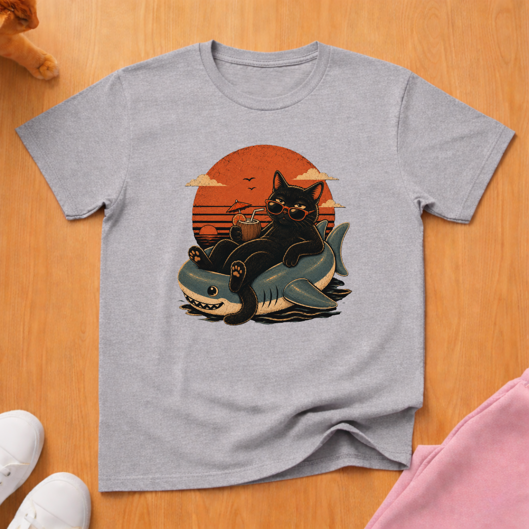 Summertime cat T-shirt