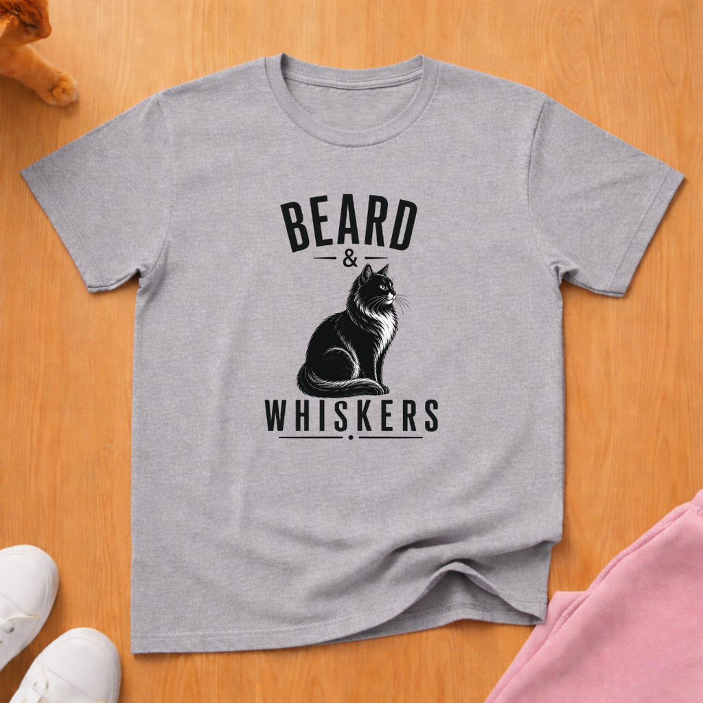 Beard & Whiskers (dark) T-shirt