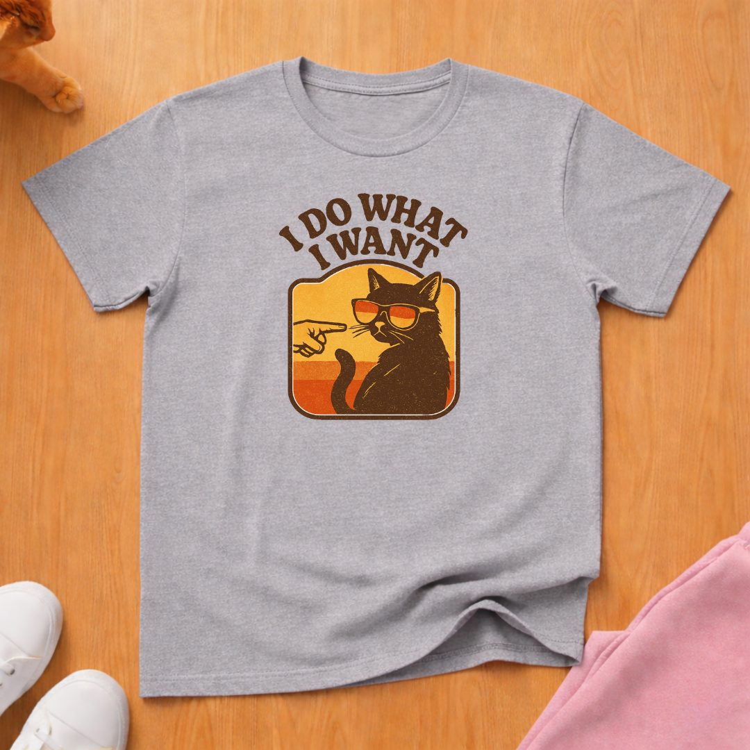 I do what I want cat T-shirt
