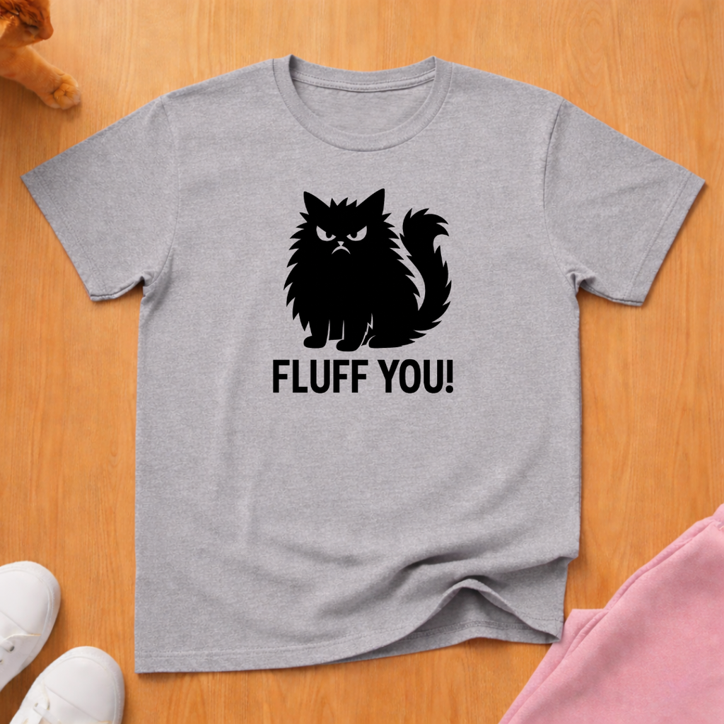 Fluff you! cat T-shirt