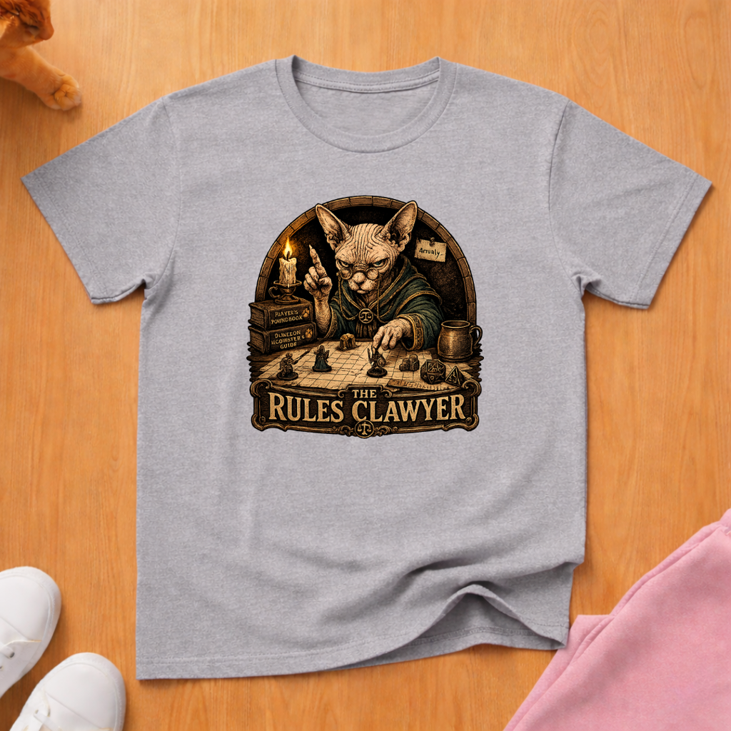 RPG player rules clawyer T-shirt