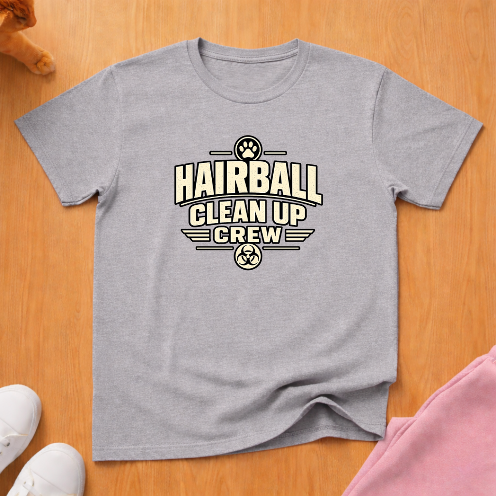 Hairball clean up crew T-shirt