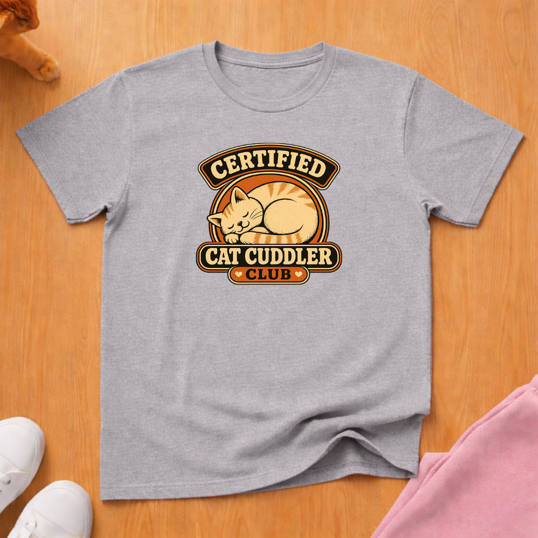 Cat cuddler club T-shirt