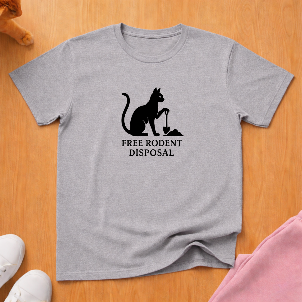Free Rodent Disposal cat T-shirt