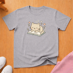 Cute cat on Book cat T-shirt