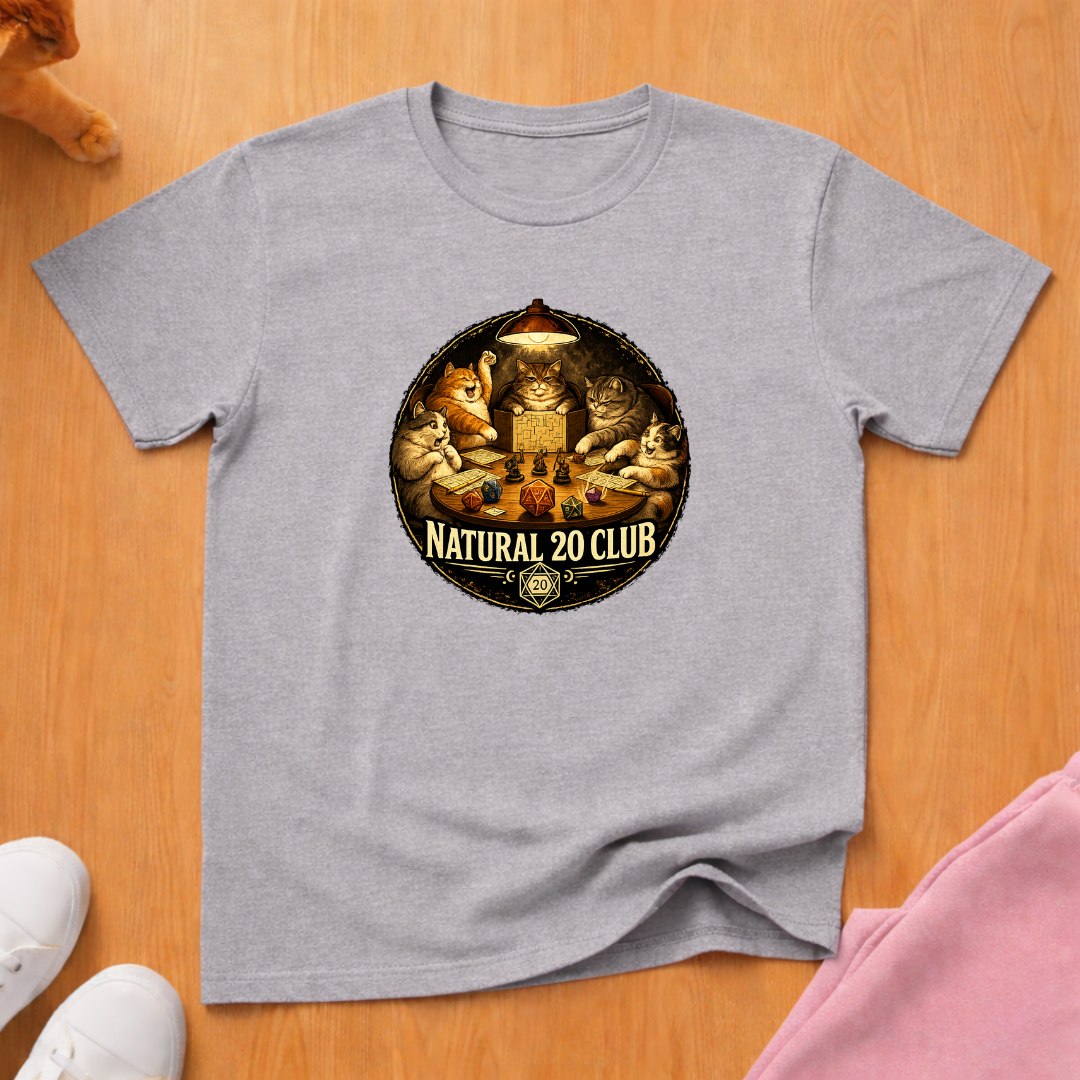 Nat 20 club T-shirt