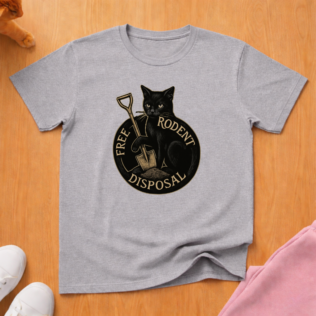 Rodent disposal 2 cat T-shirt