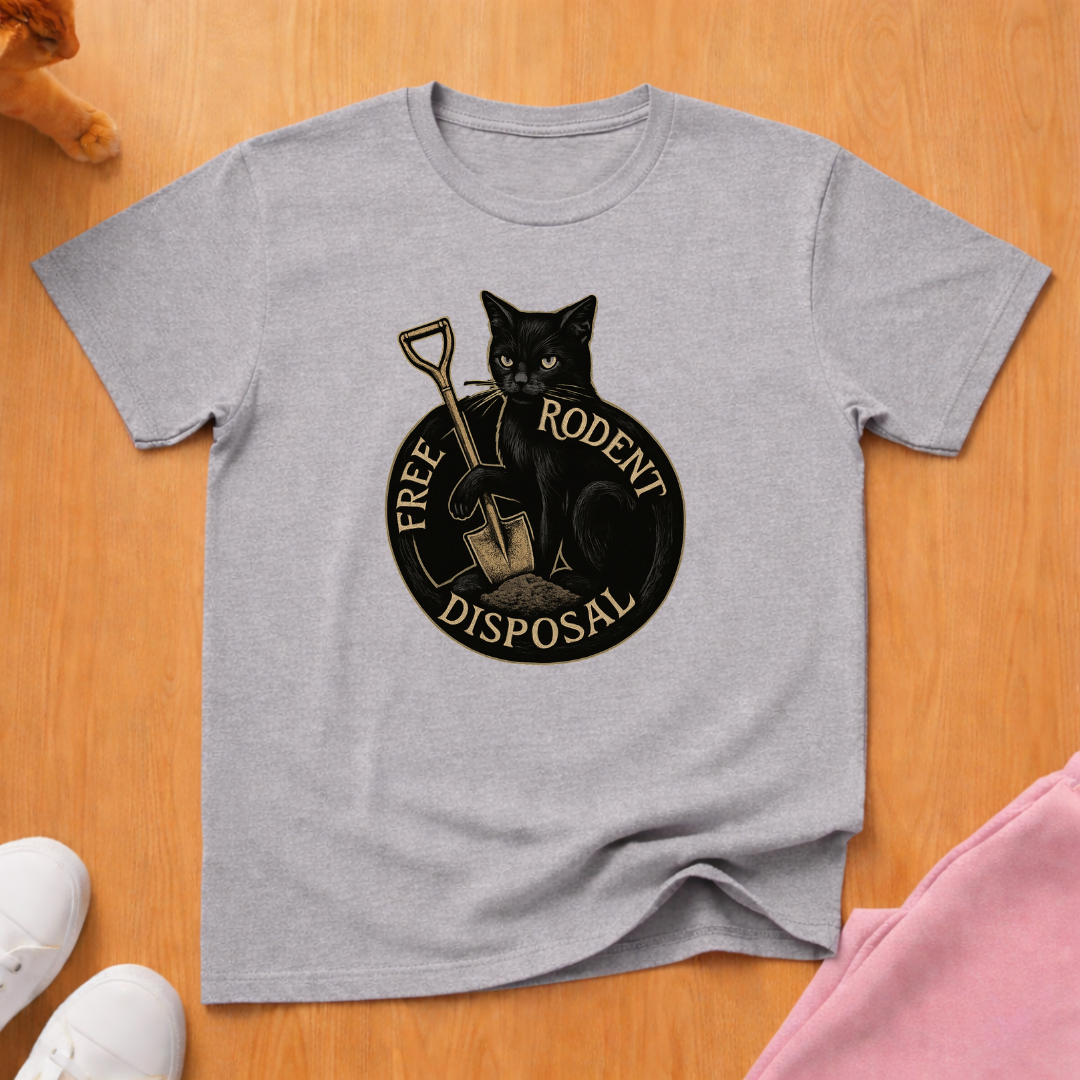 Rodent disposal 2 cat T-shirt