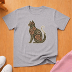 Floral silhouette 3 cat T-shirt