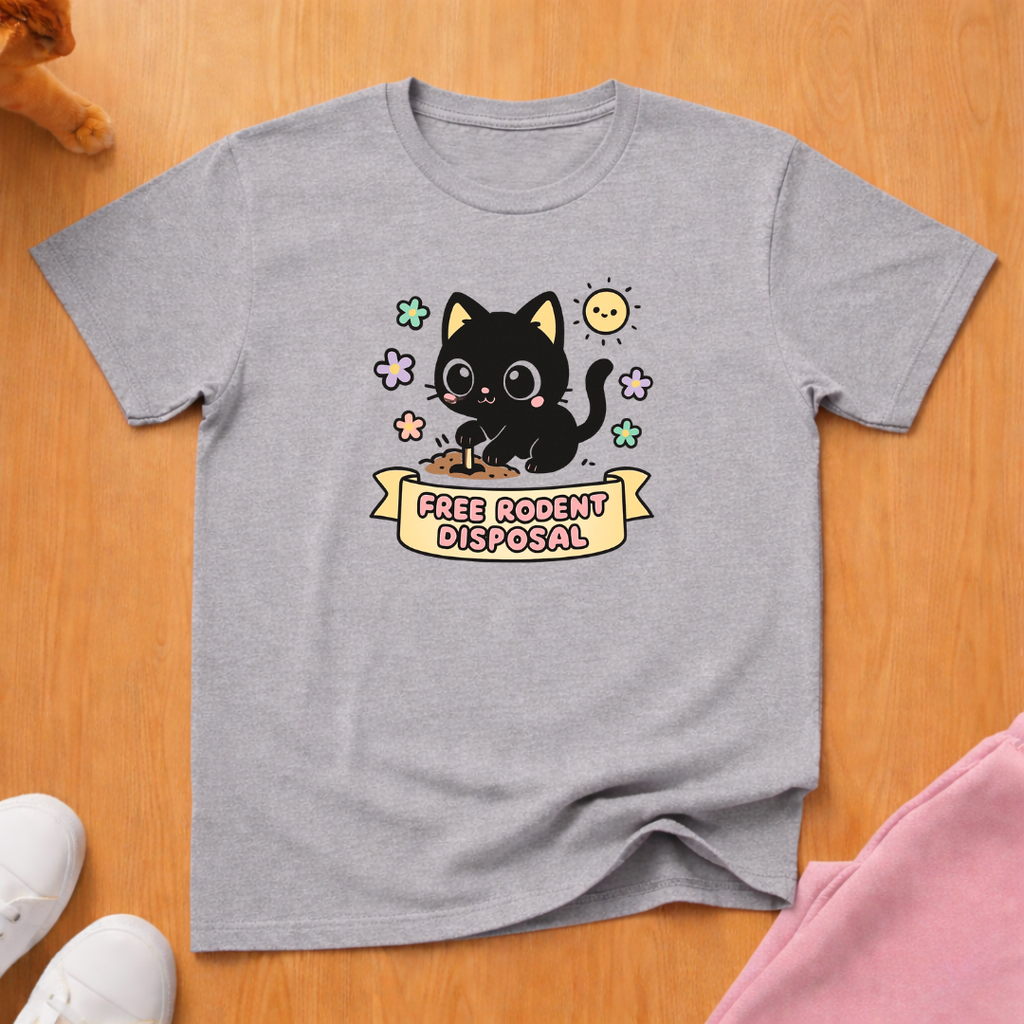 Rodent disposal 3 cat T-shirt