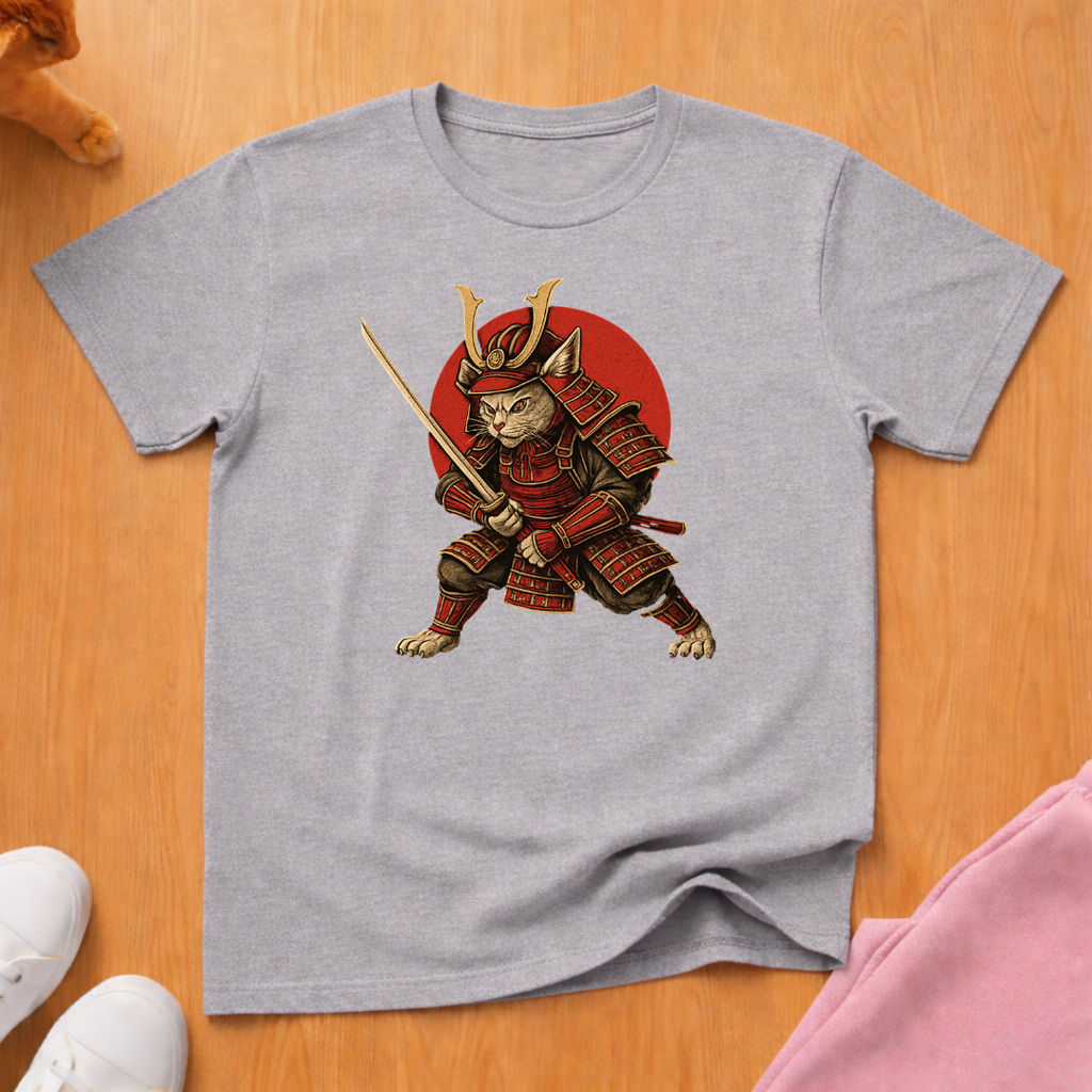Samurai cat T-shirt