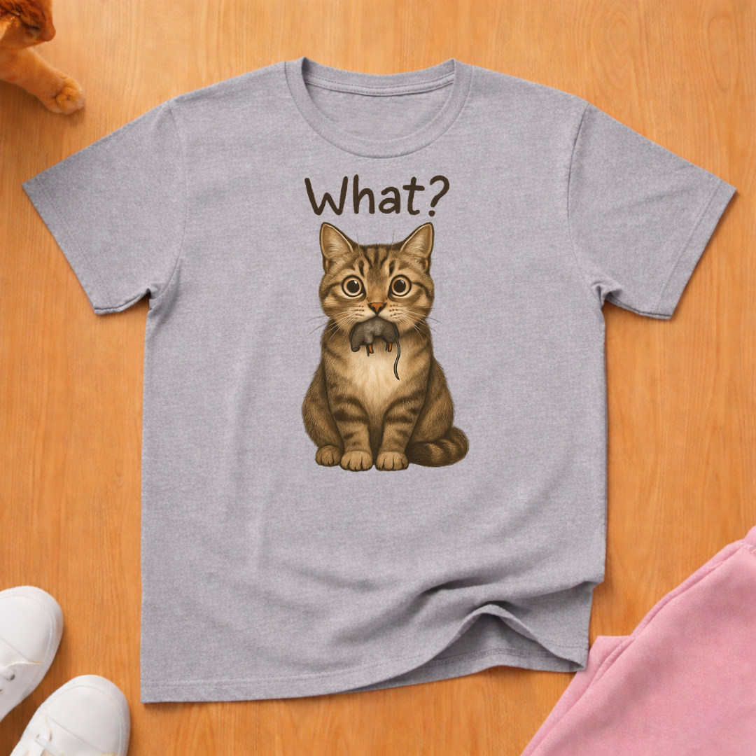 What? mouse cat T-shirt