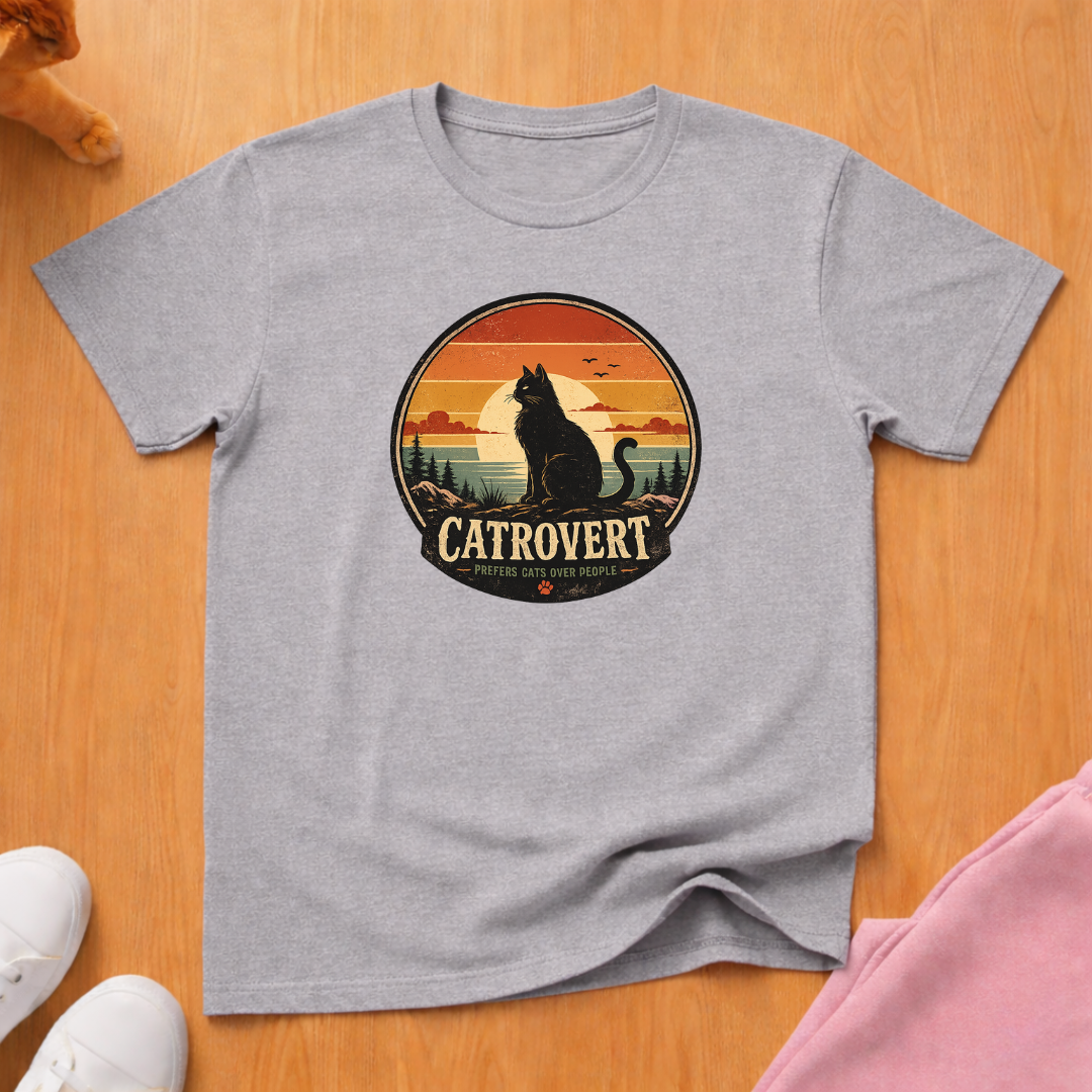 Catrovert retro T-shirt