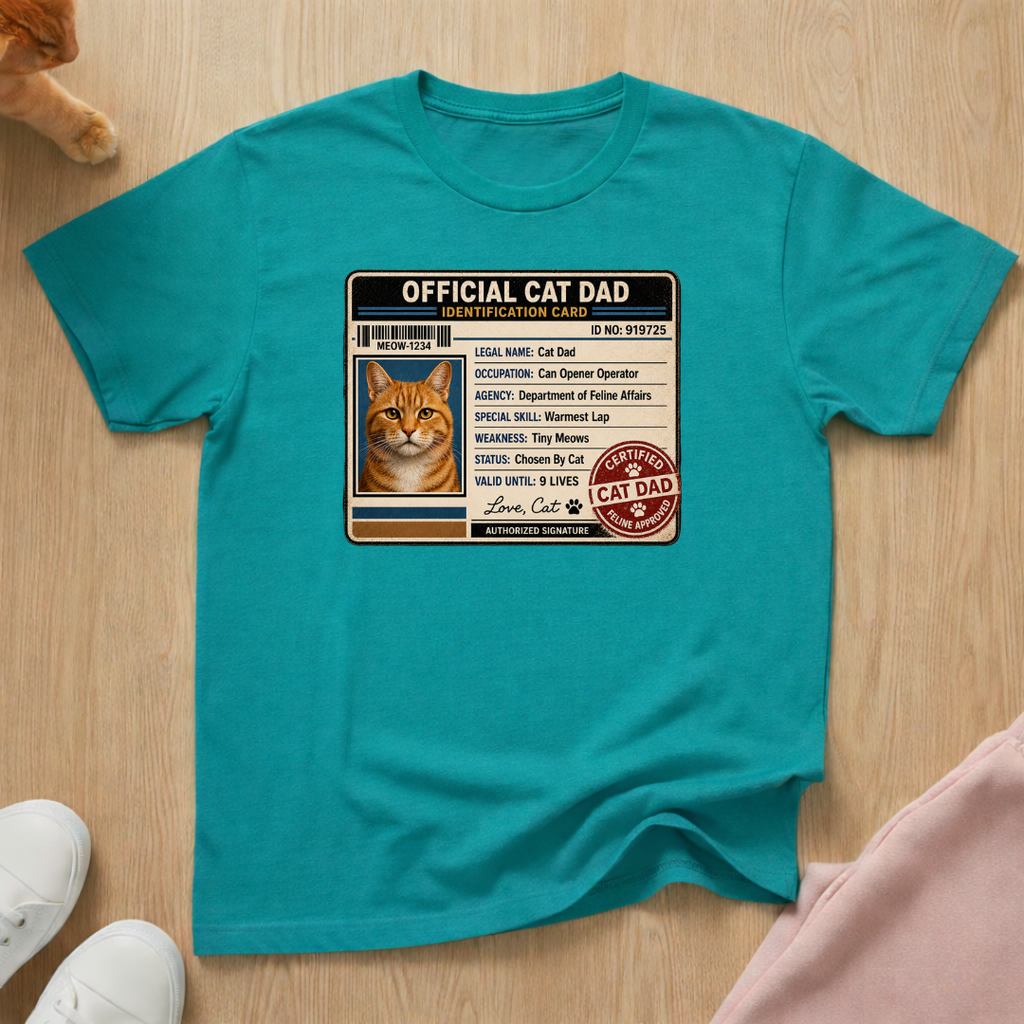 Cat dad ID T-shirt