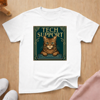 Tech Support Cat T-Shirt