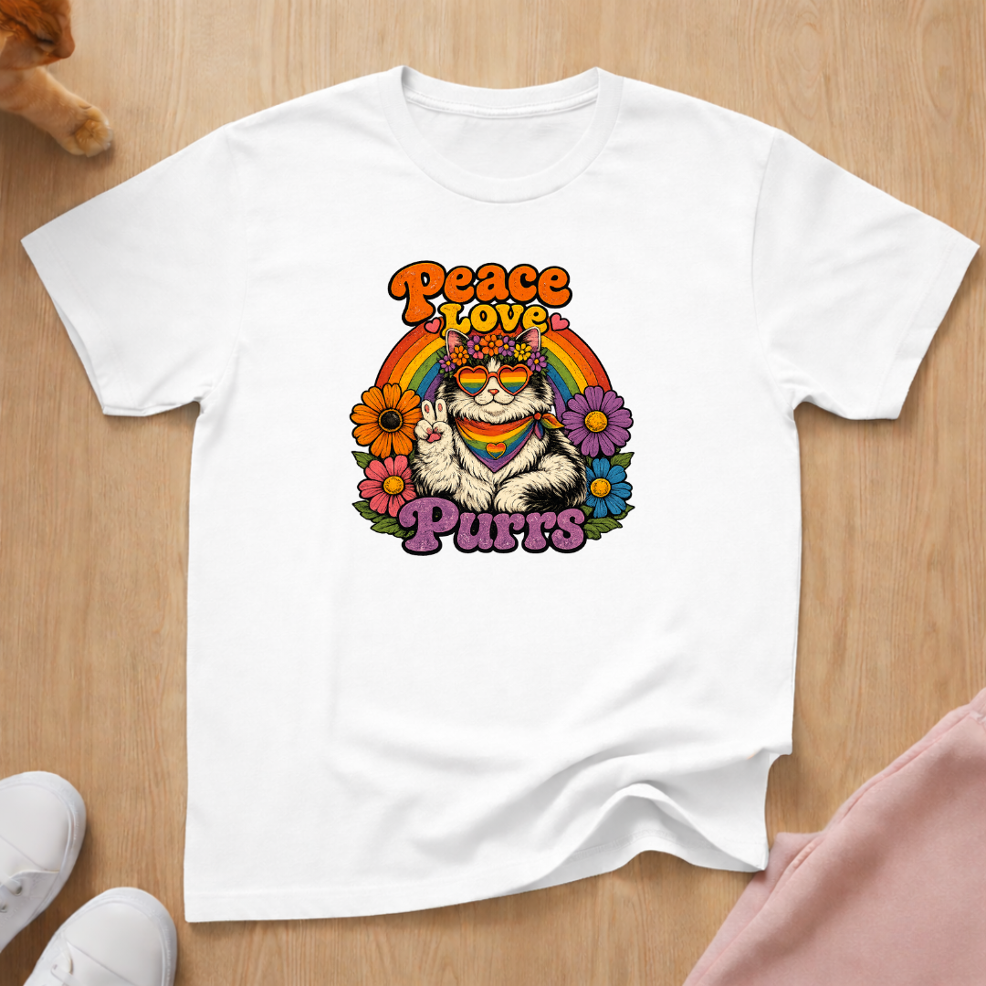Peace Love Purrs T-shirt