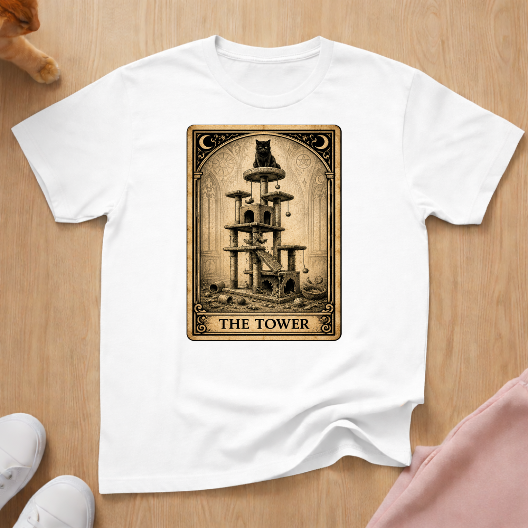 "The Tower" Tarot Card T-shirt