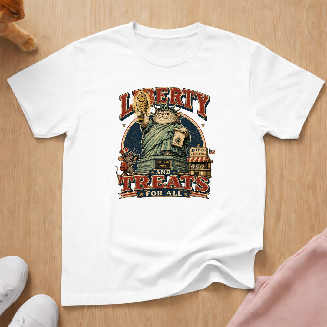Liberty and treats T-shirt