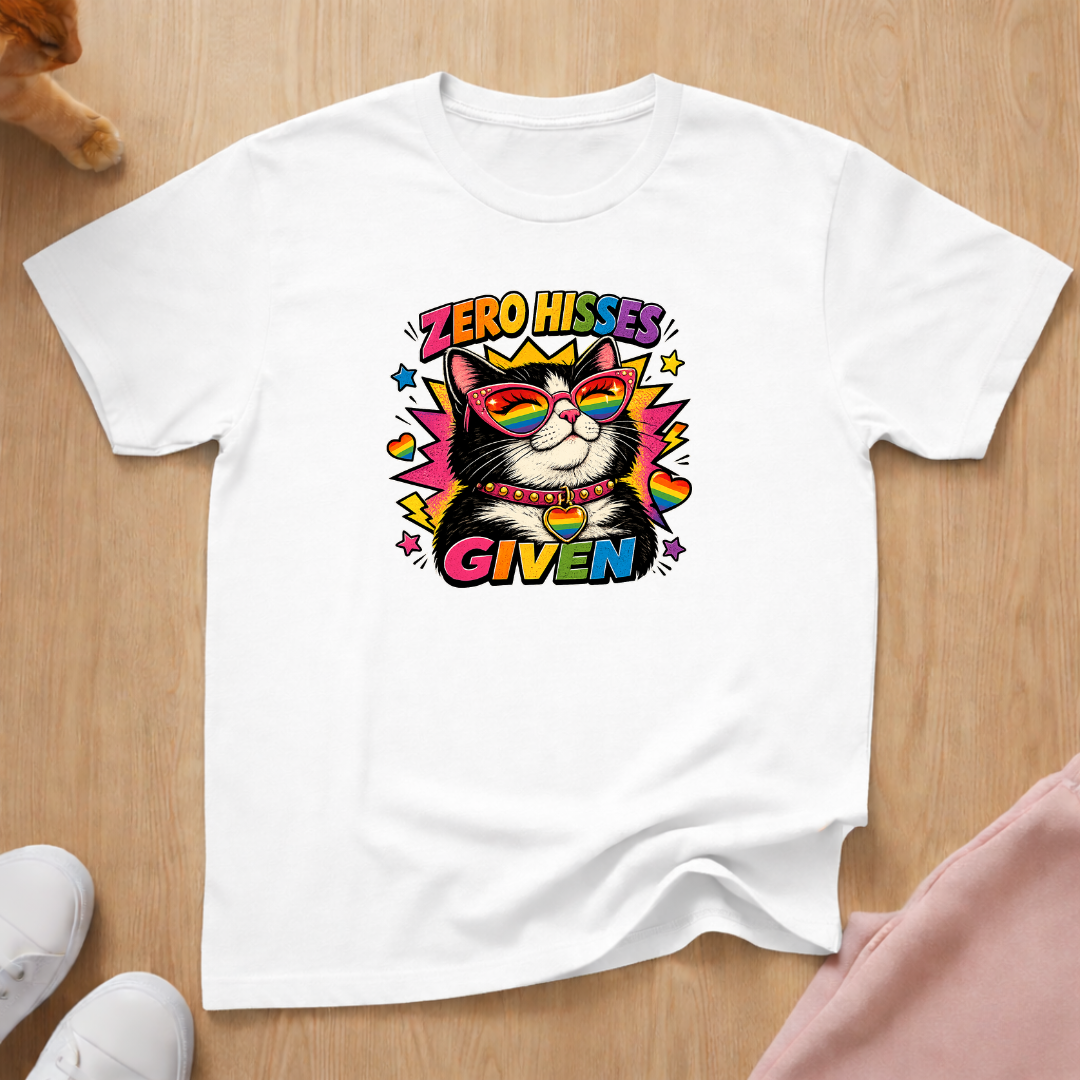 Zero hisses given T-shirt