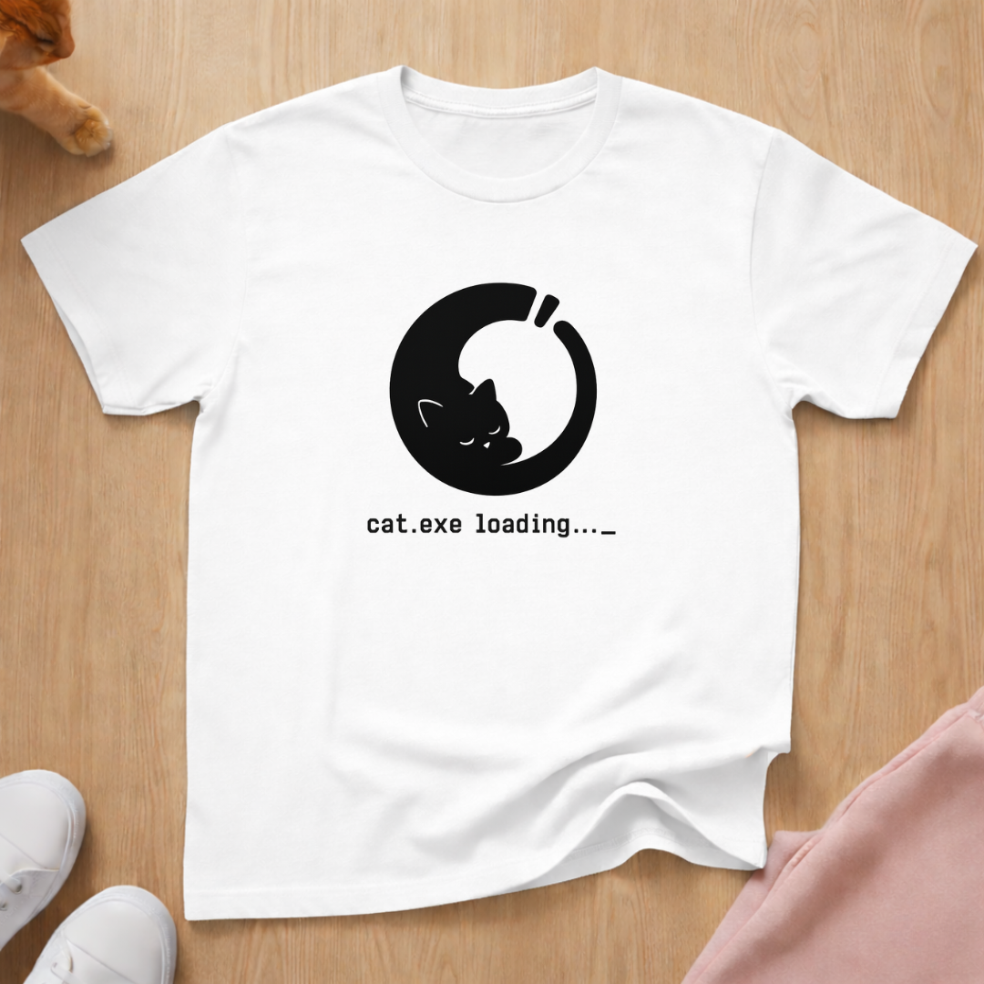 Cat loading (light) T-shirt