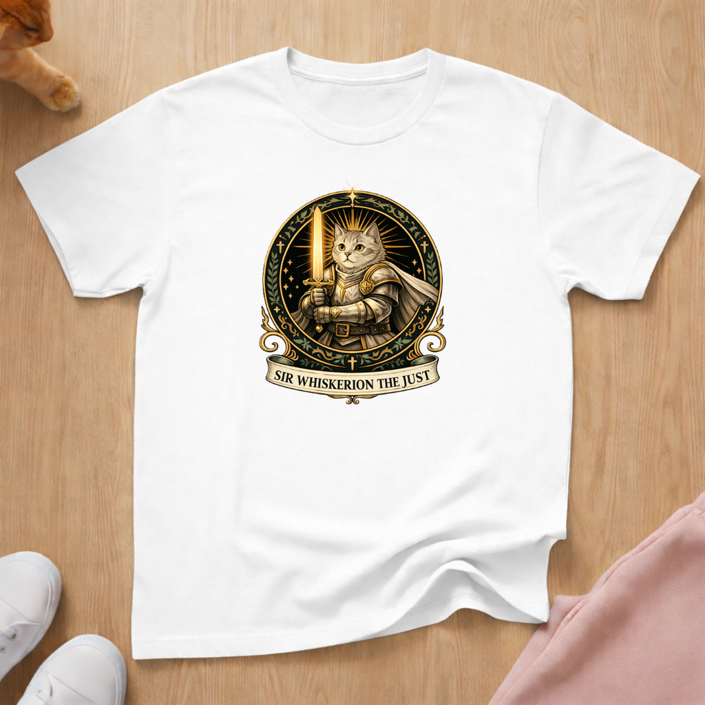 RPG Paladin "Sir Whiskerion" T-shirt