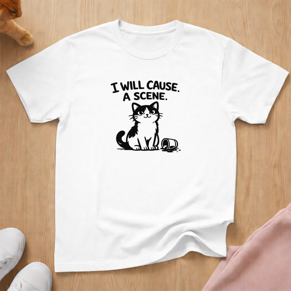I will cause a scene (dark) T-shirt