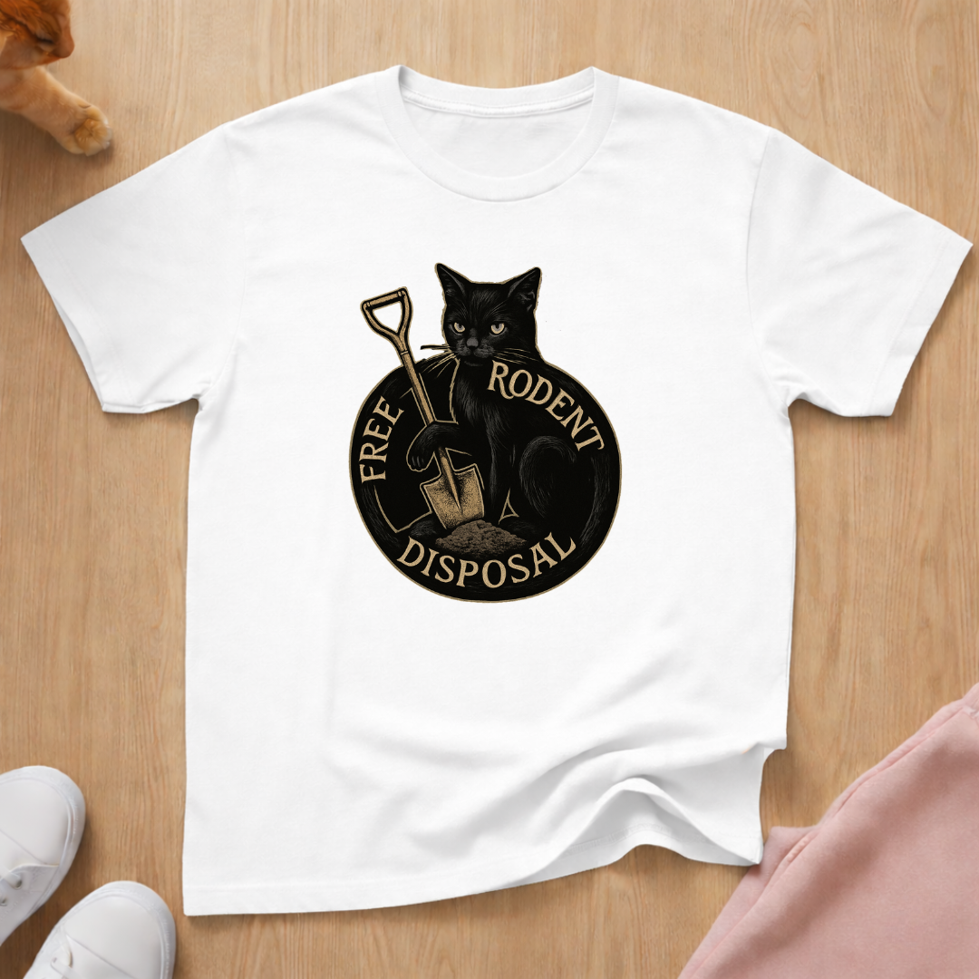 Rodent disposal 2 cat T-shirt