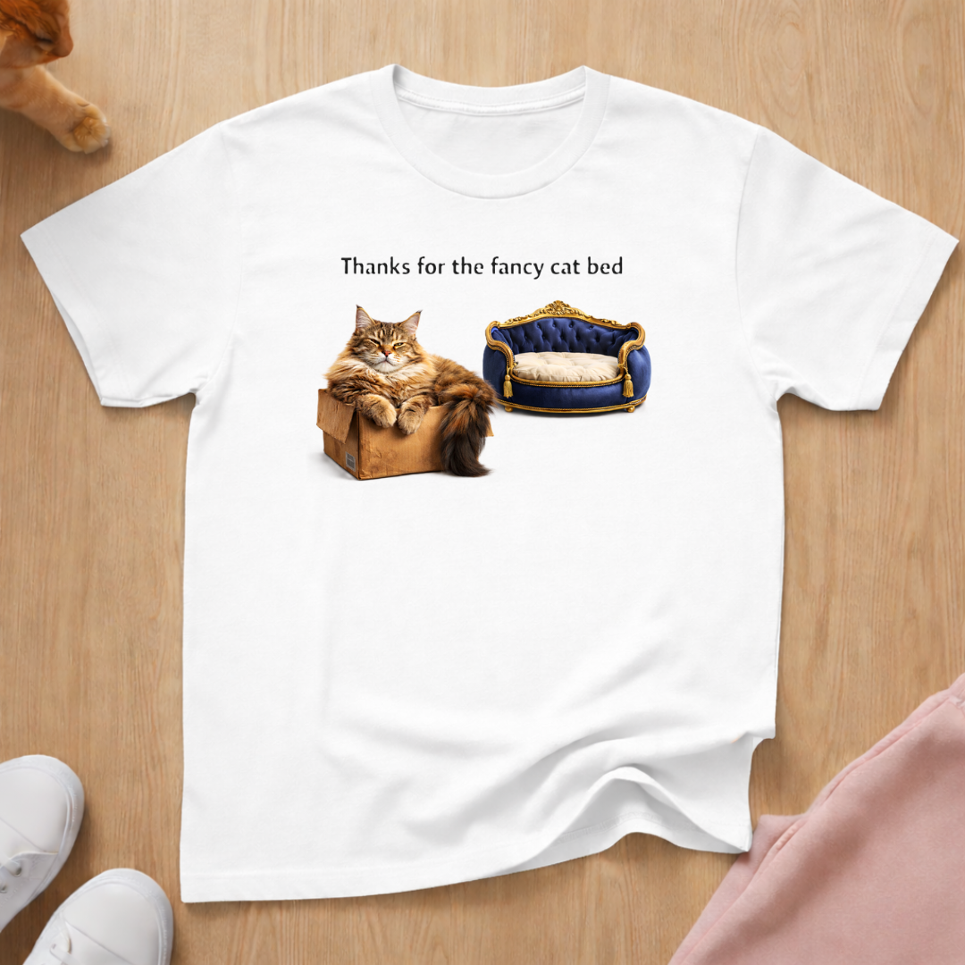 Fancy cat bed T-shirt