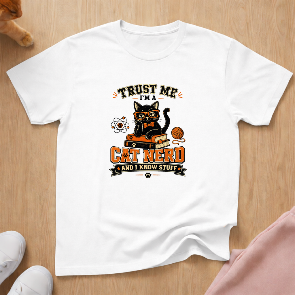 Cat nerd T-shirt