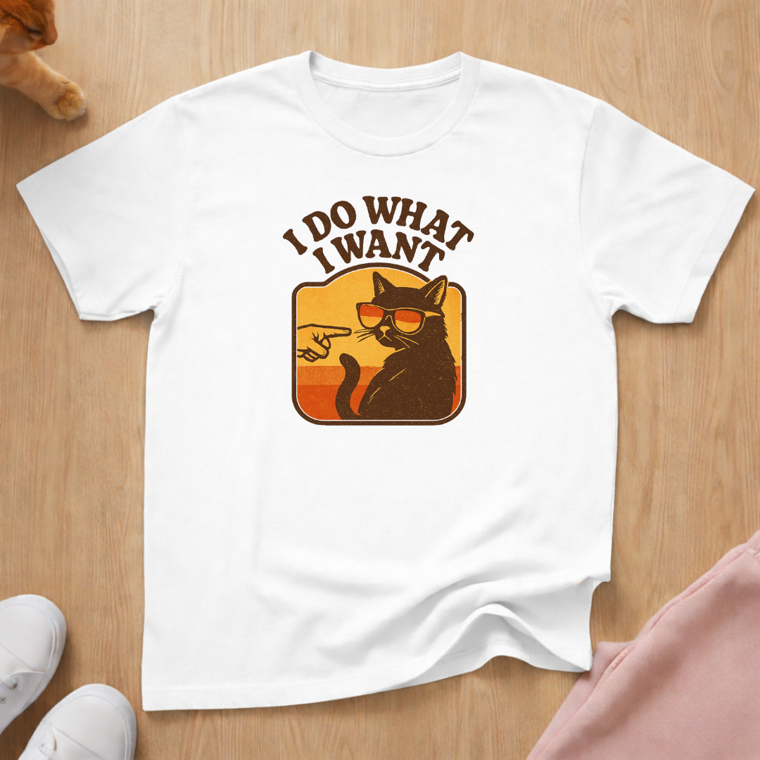 I do what I want cat T-shirt