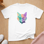 Watercolor cat T-shirt