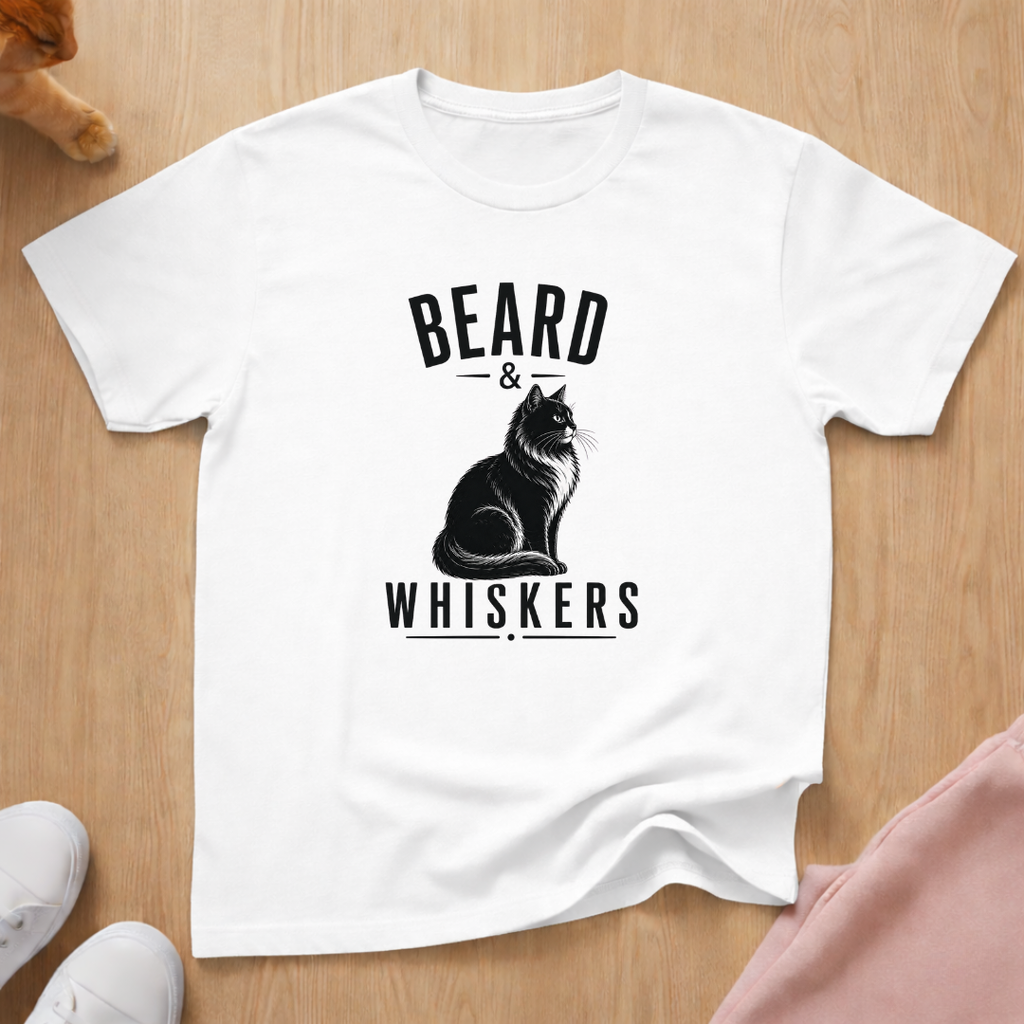 Beard & Whiskers (dark) T-shirt
