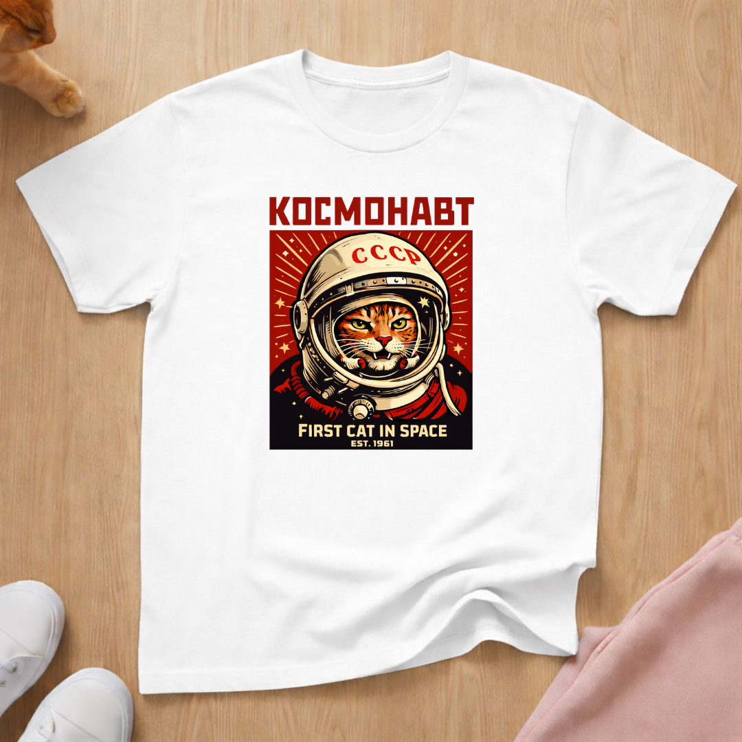 Cosmonaut cat T-shirt