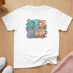 Cute DnD party cat T-shirt