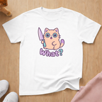 Cute What? knife cat T-shirt