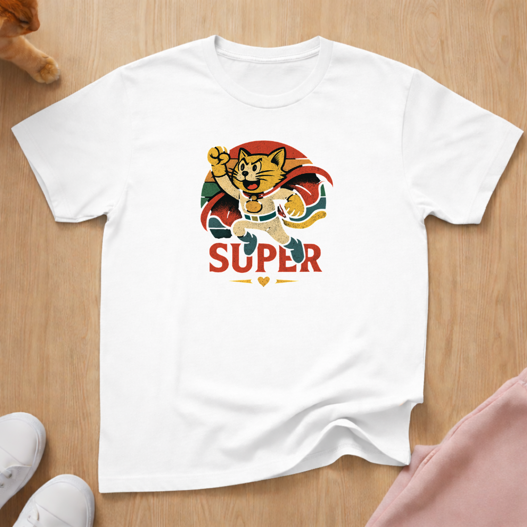 Super cat cat T-shirt