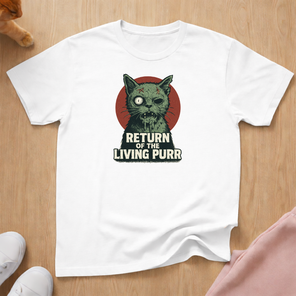 Living purr 2 cat T-shirt