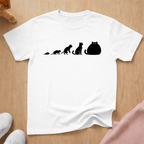 Cat evolution (Black) T-shirt