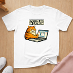 Cat in catfish T-shirt