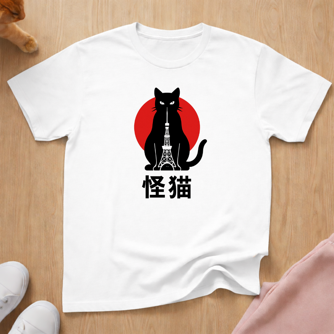 Japanese Monster cat T-shirt