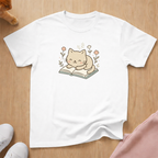 Cute cat on Book cat T-shirt