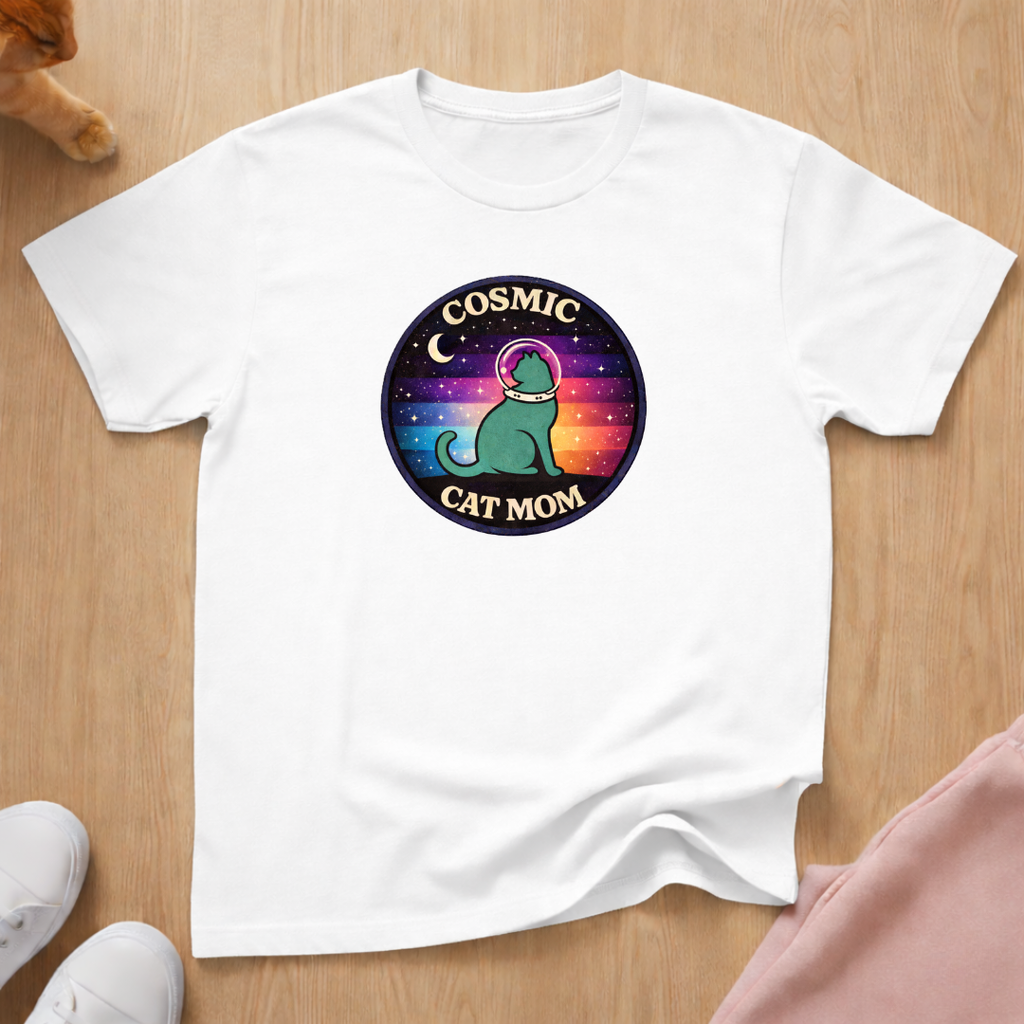 Cosmic Cat Mom T-shirt